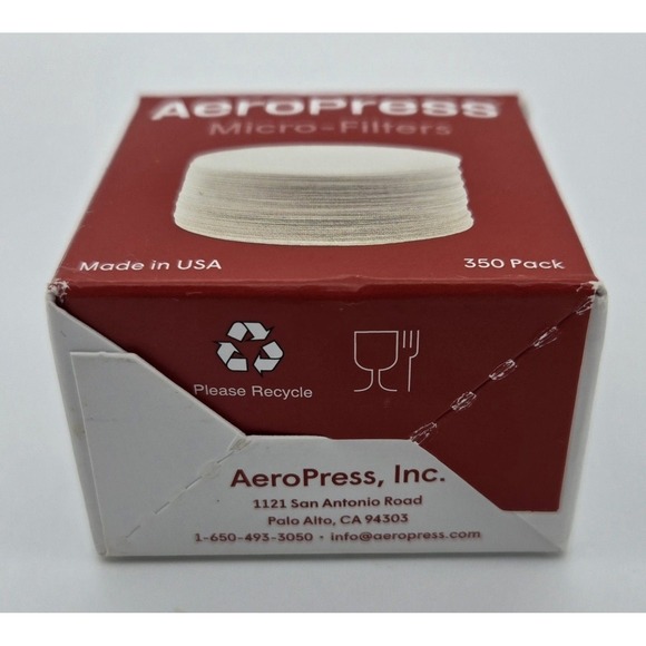 AeroPress Micro Filters Paper 350 Pack Made USA Coffee Makers Biodegradable New - Picture 2 of 7